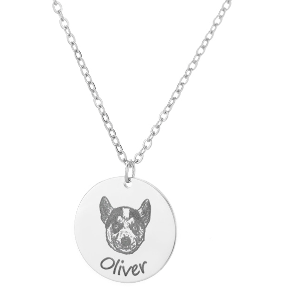 Personalized Gift for Women Pet Necklace Handmade Pet Portrait Necklace Dog Memorial Jewelry Custom Cat Dog Unique Gift for Her Dog Mom
