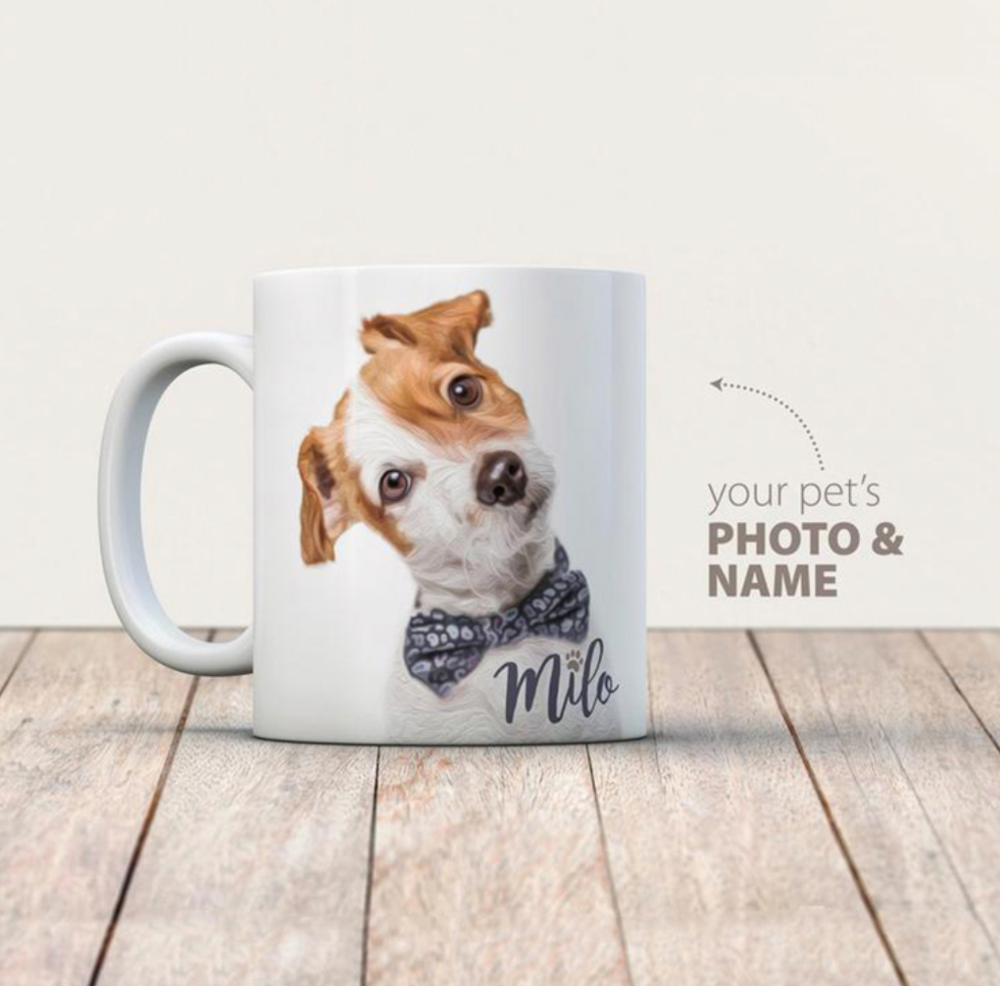 Custom Pet Coffee Mug Dog Cat Photo Personalize Dog Mug Add Your Photo 11oz