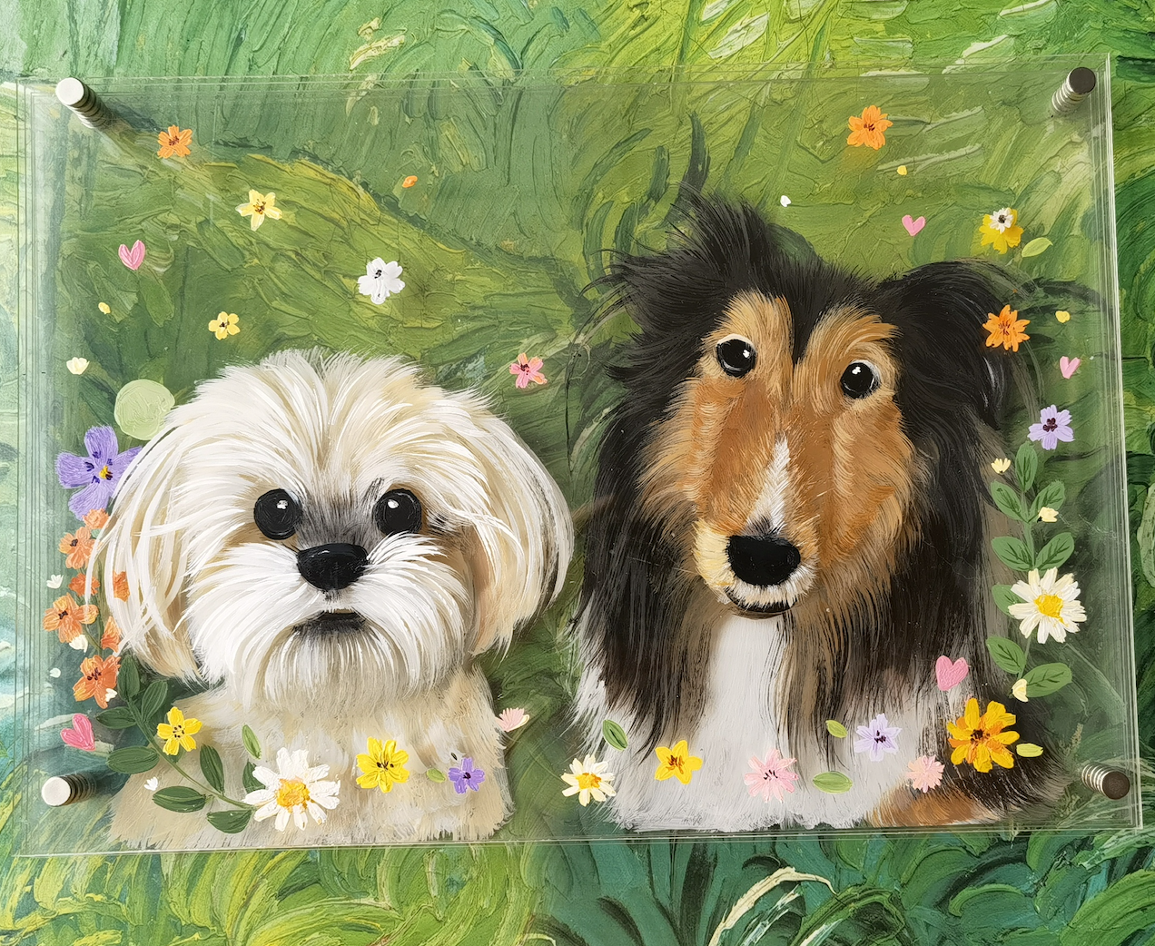 Custom 3D glass painting Free Shipping 12"x16" | 30*40cm