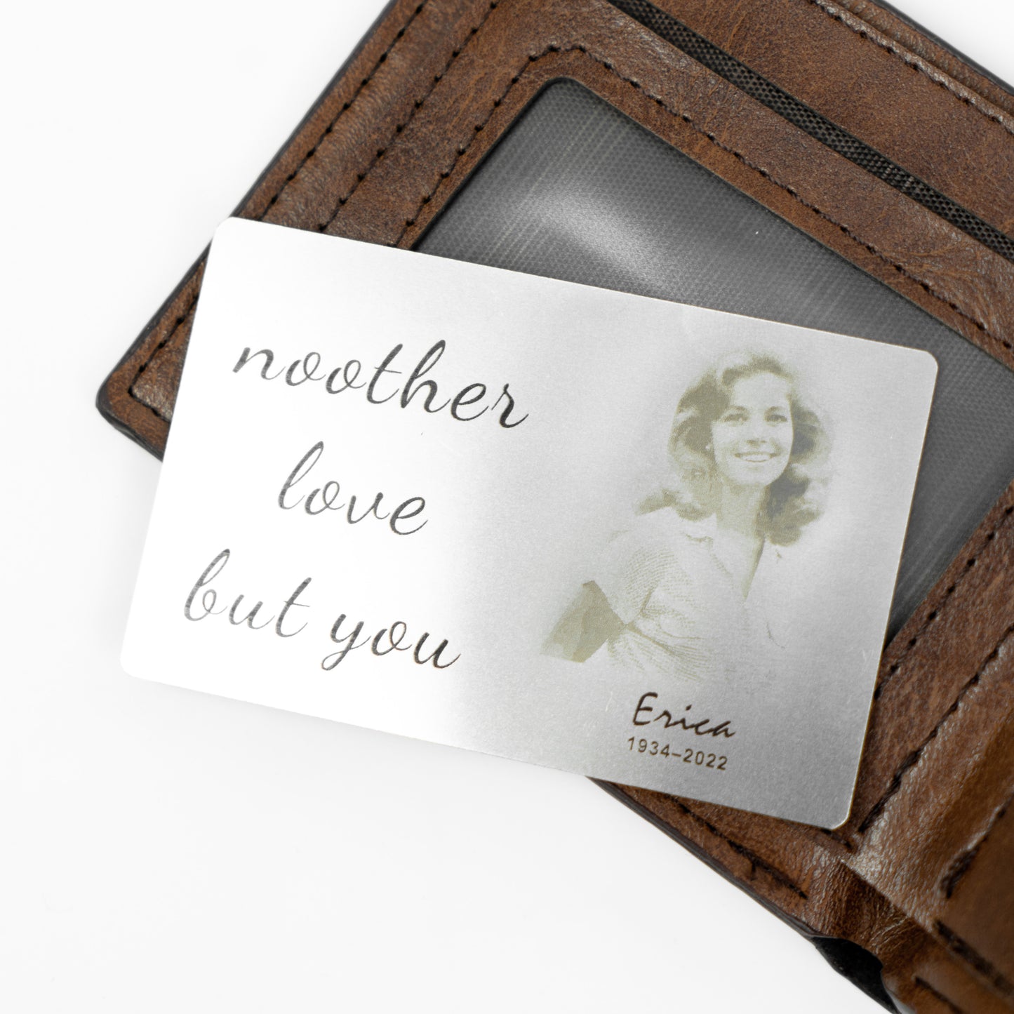Glamore Selection Custom Personalized Photo Wallet Purse Card Metal Keepsake Gift