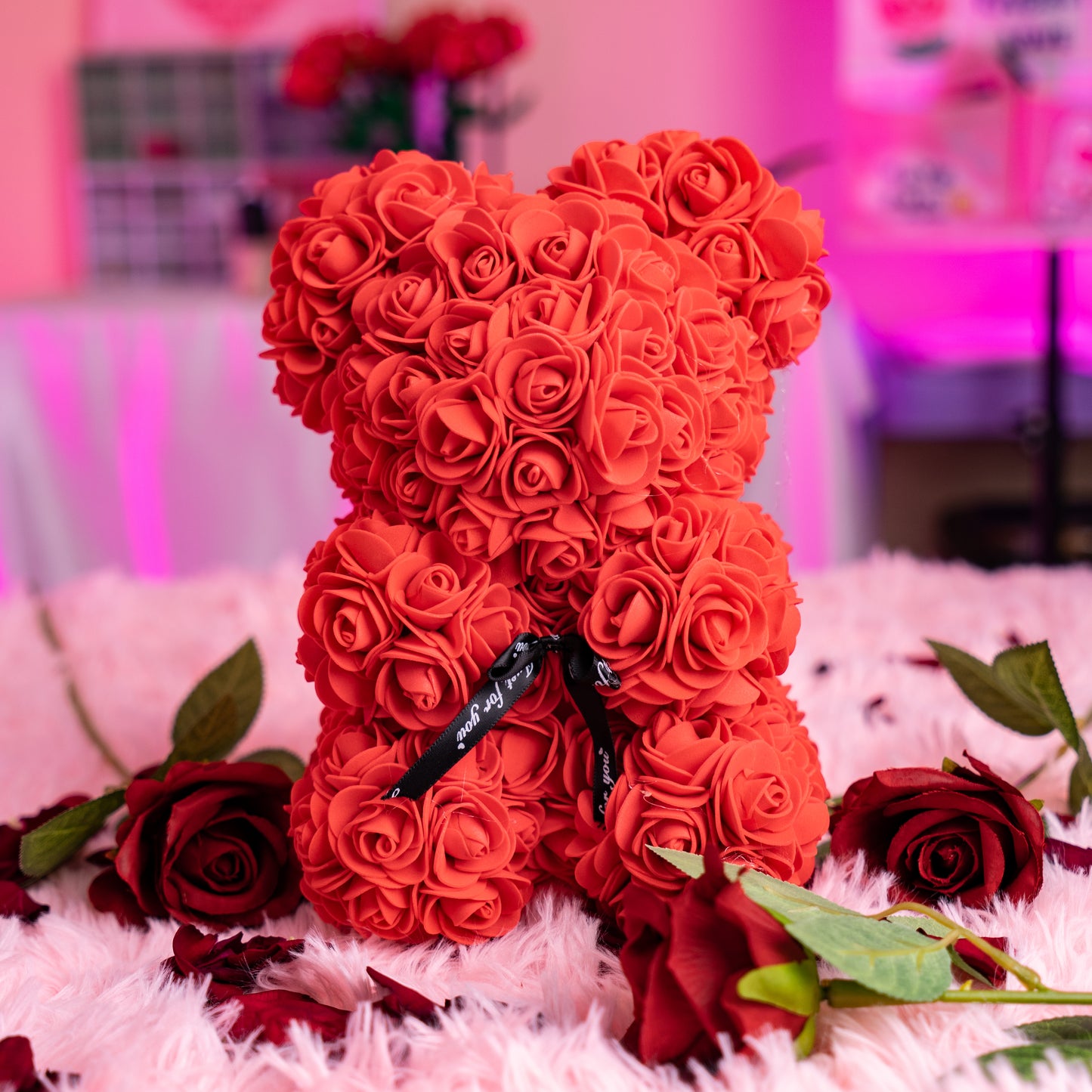 Glamore Selection Rose Bear For Valentine's Day