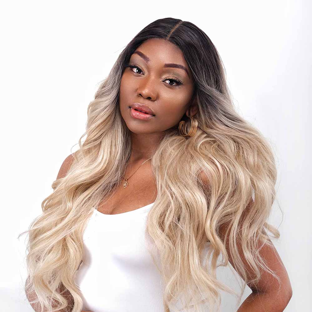 Beyonce Blonde Bjody Wave For Women 26 inches Cosplay Party Synthetic Wigs