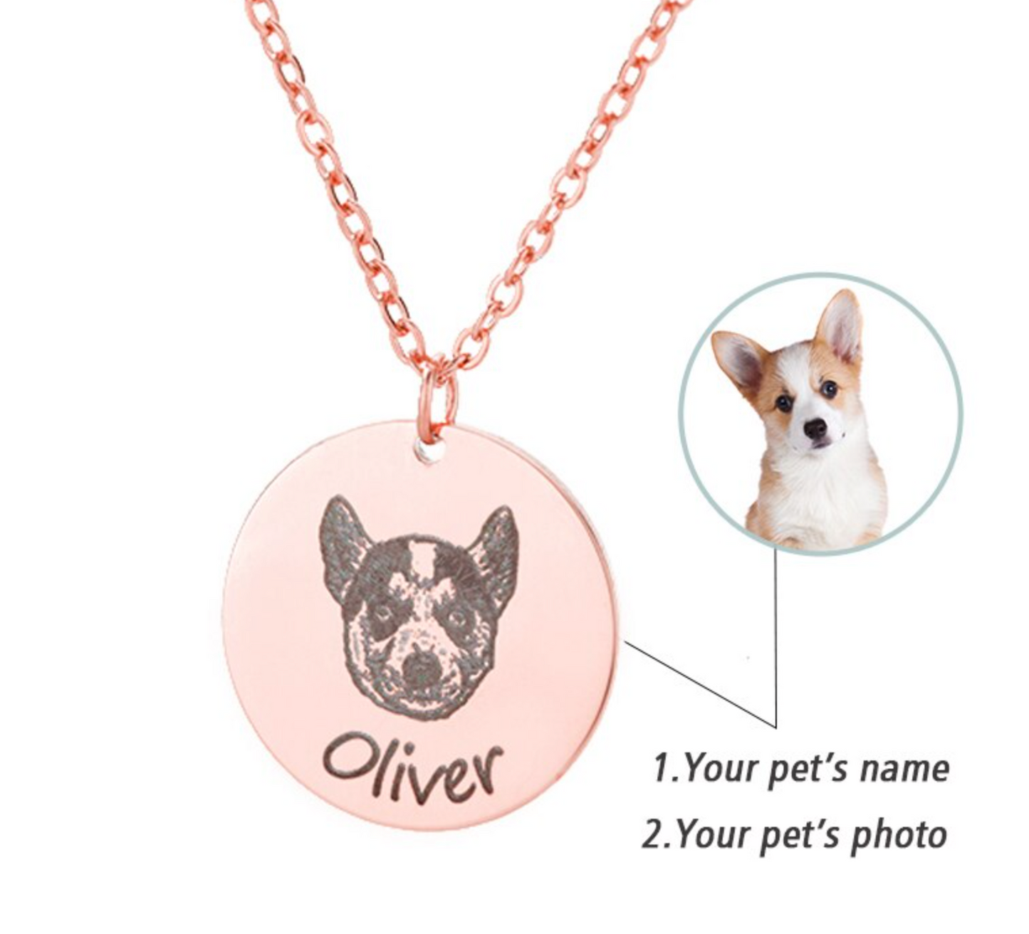Personalized Gift for Women Pet Necklace Handmade Pet Portrait Necklace Dog Memorial Jewelry Custom Cat Dog Unique Gift for Her Dog Mom