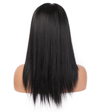 Carregar imagem no visualizador da galeria, Peruca longa reta com franja cabelo sintético AISI para mulheres para uso diário
