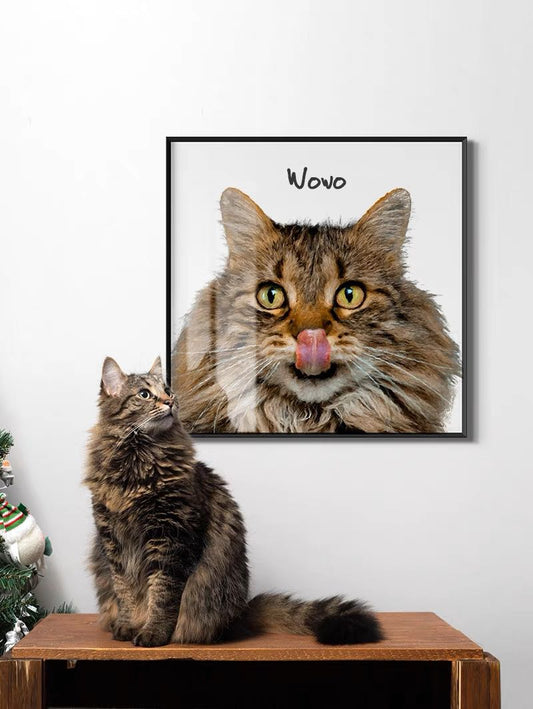 Personalized Pet Portrait from Photo, Custom Pet Prints, Cartoon Pet Portrait, Dog Lover Gift, Painting Digital