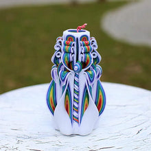 Cargar imagen en el visor de la galería, Velas talladas Rainbow 6.8&#39;&#39;-Rainbow Candle Cute Mother Day Gift-Oscar Candles
