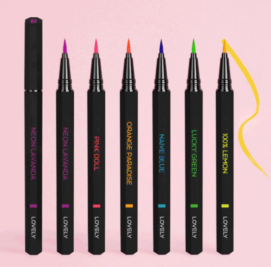 Luminous Ultra-Fine Long-Lasting Waterproof Pen Eyeliner Set 6 Units