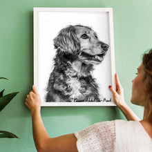 Load image into Gallery viewer, Custom Pet Gift, Dog Mum, Dog Sympathy, Custom Dog Portrait Digital, Dog Gift For Him, Custom Pet Portrait, Custom Pet Art, Loss Of Pet
